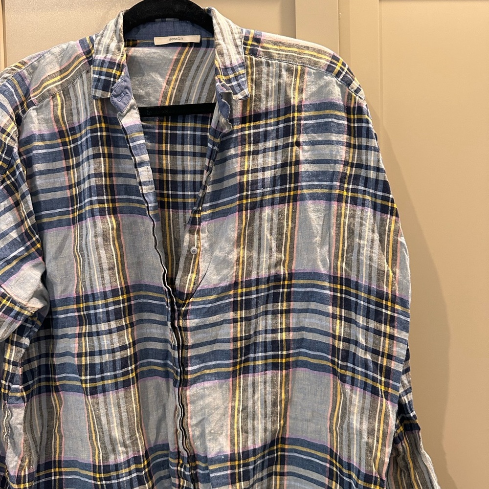 Sessun Linen Button Down View 2